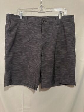 Callaway Men's Charcoal Textured Flat-Front Golf Shorts